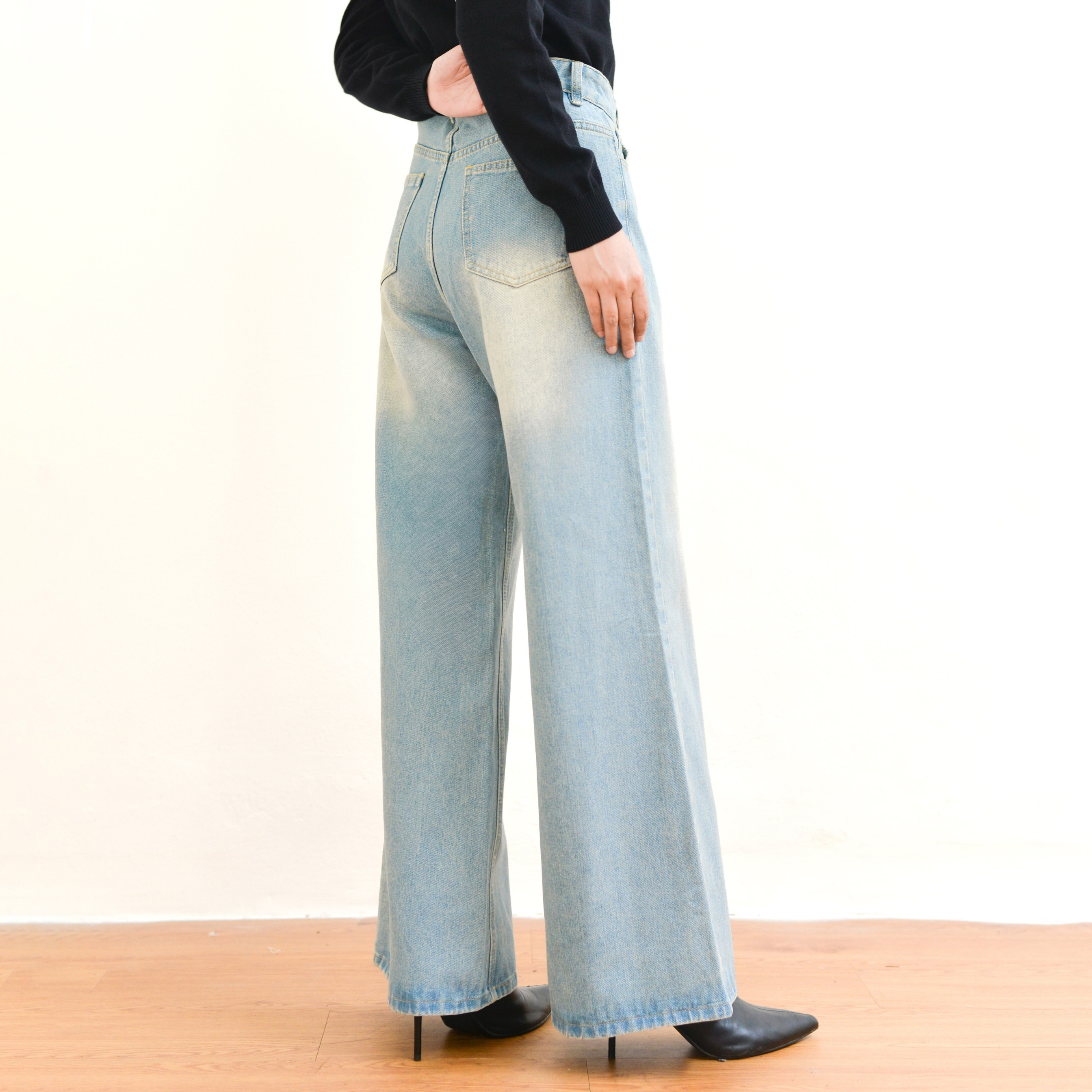 Retro Loose Jeans Blue