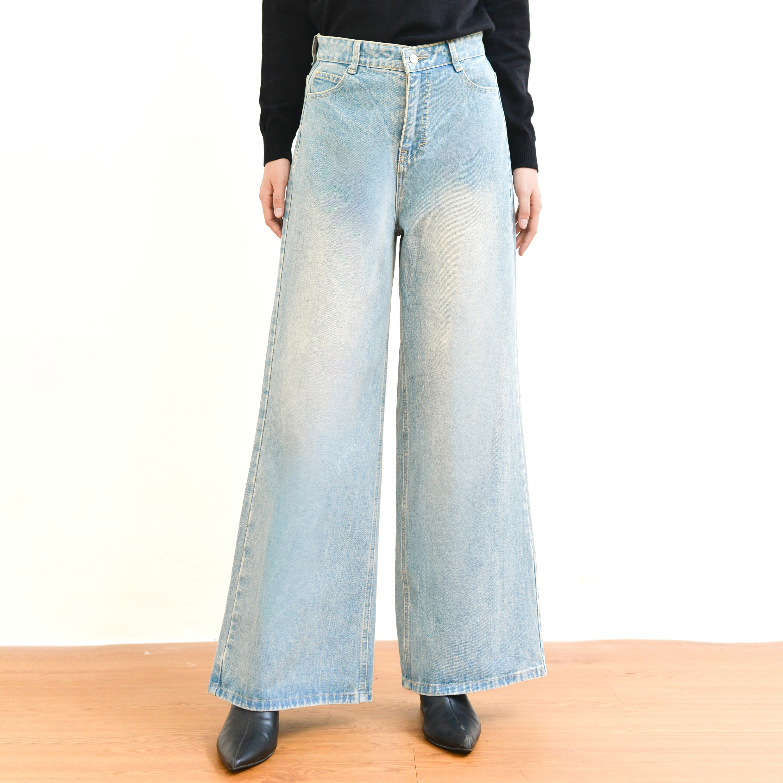 Retro Loose Jeans Blue