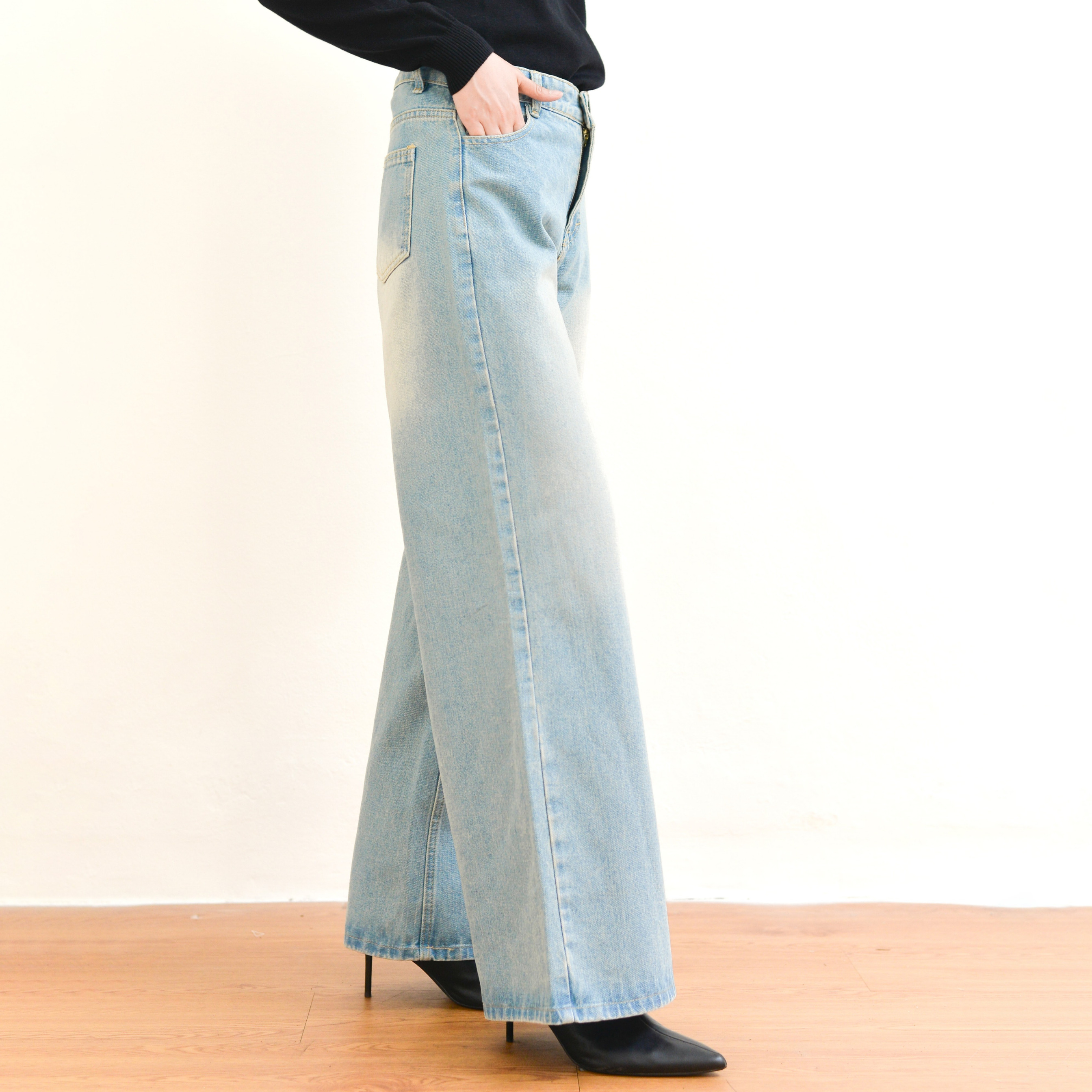 Retro Loose Jeans Blue