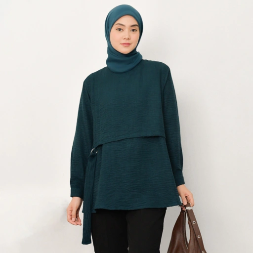 Image of Ring Blouse Teal