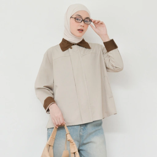 Image of Twotone Jacket Vanilla