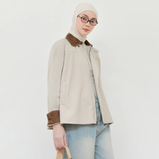 Image of Twotone Jacket Vanilla