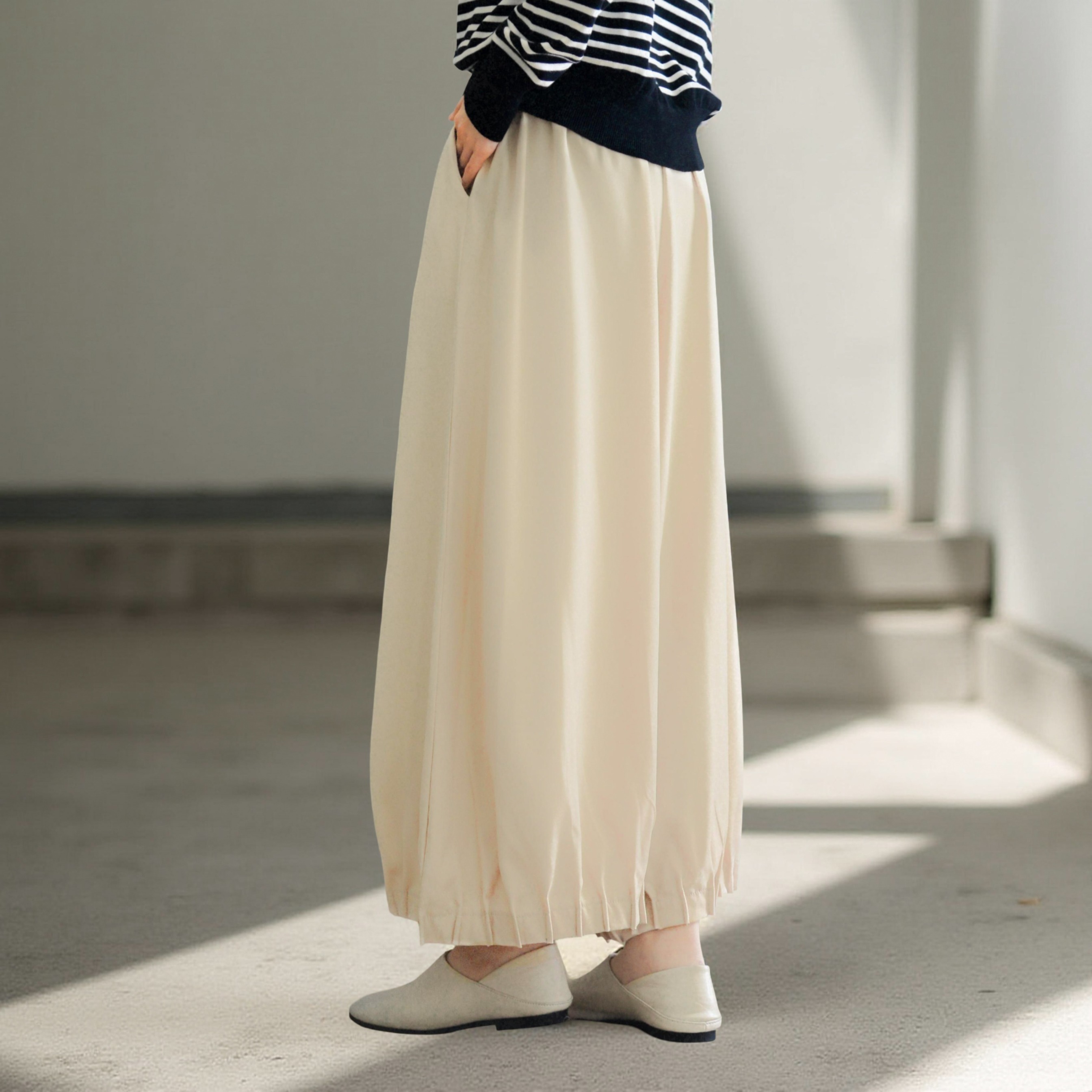 Wavy Pants Ivory