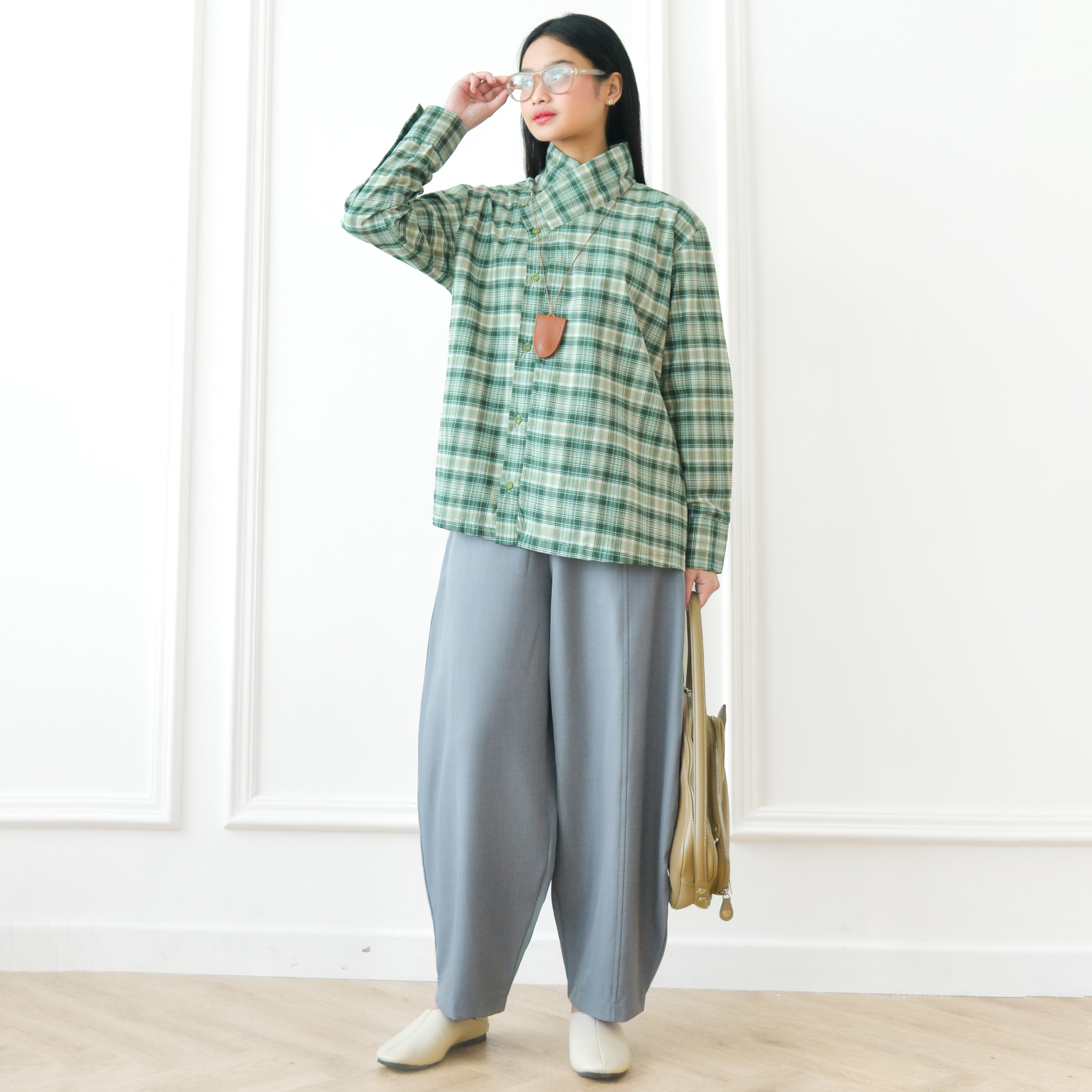 Zee Plaid Shirt PineGreen