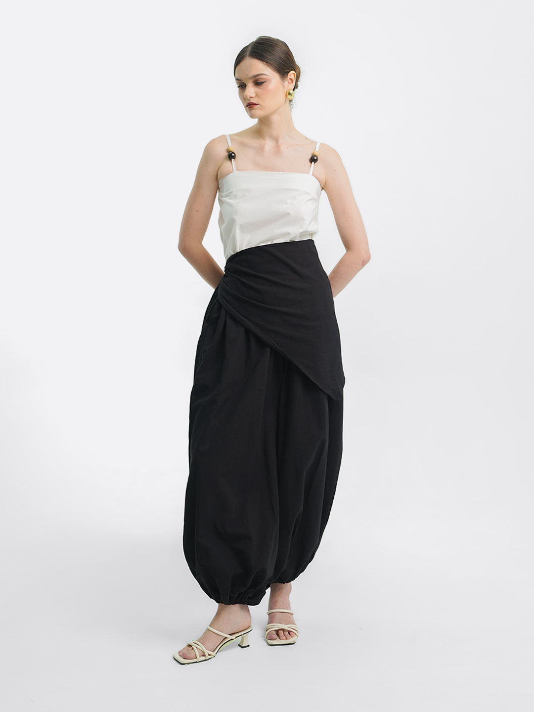 Layering Balloon Scarf Linen