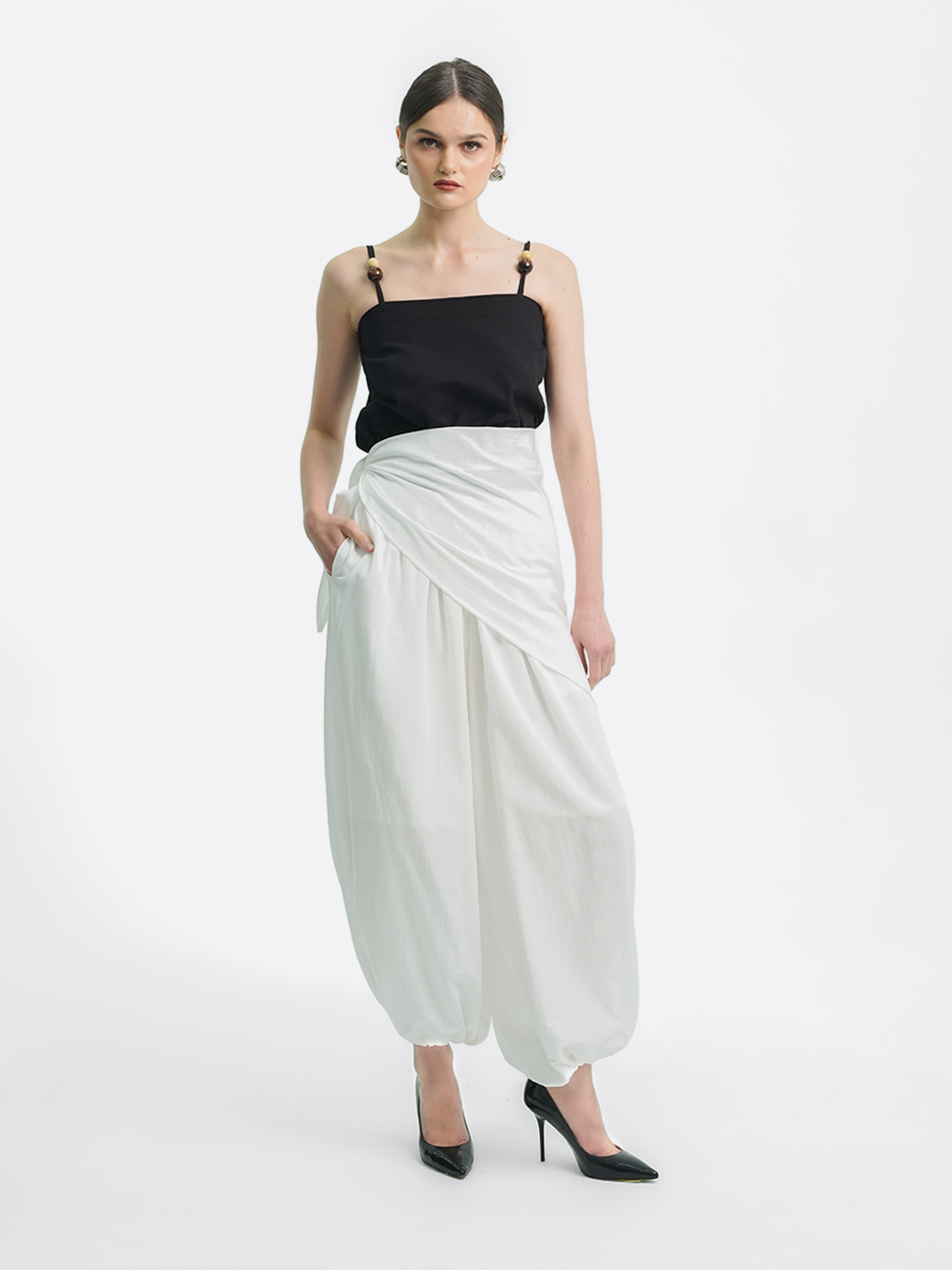 Layering Balloon Scarf Linen