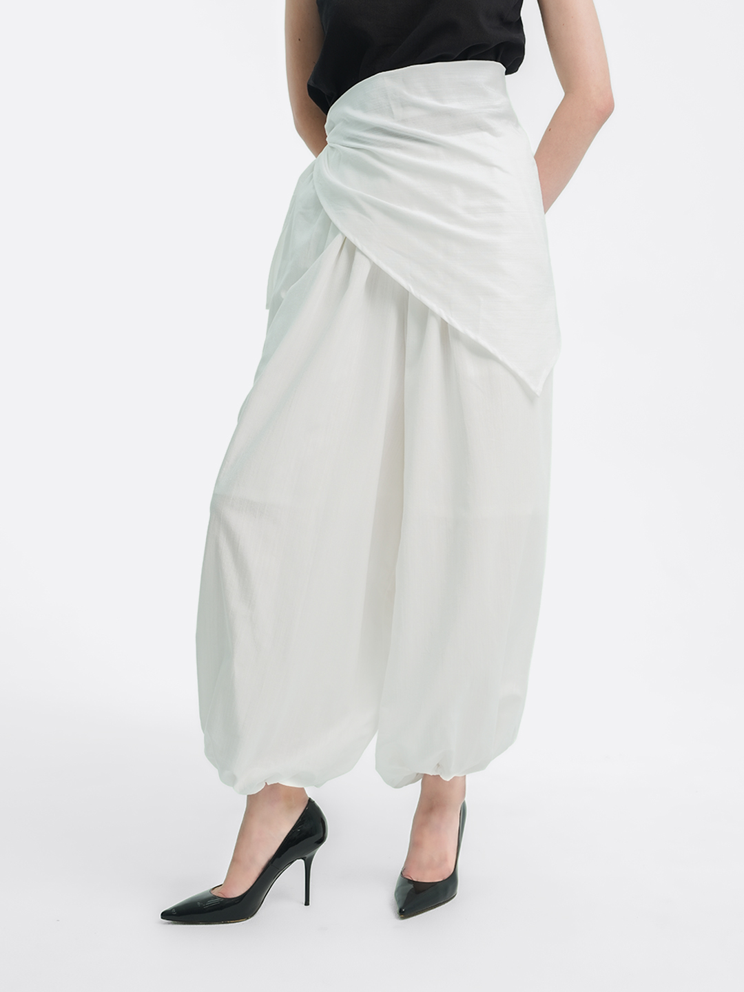 Layering Balloon Scarf Linen
