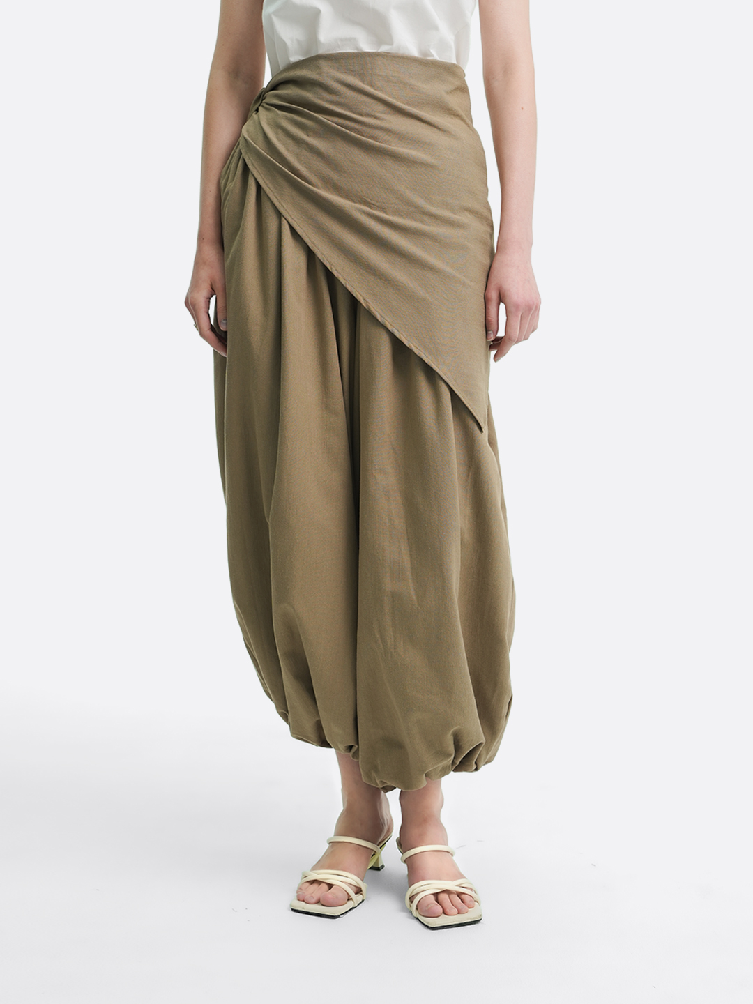 Layering Balloon Scarf Linen