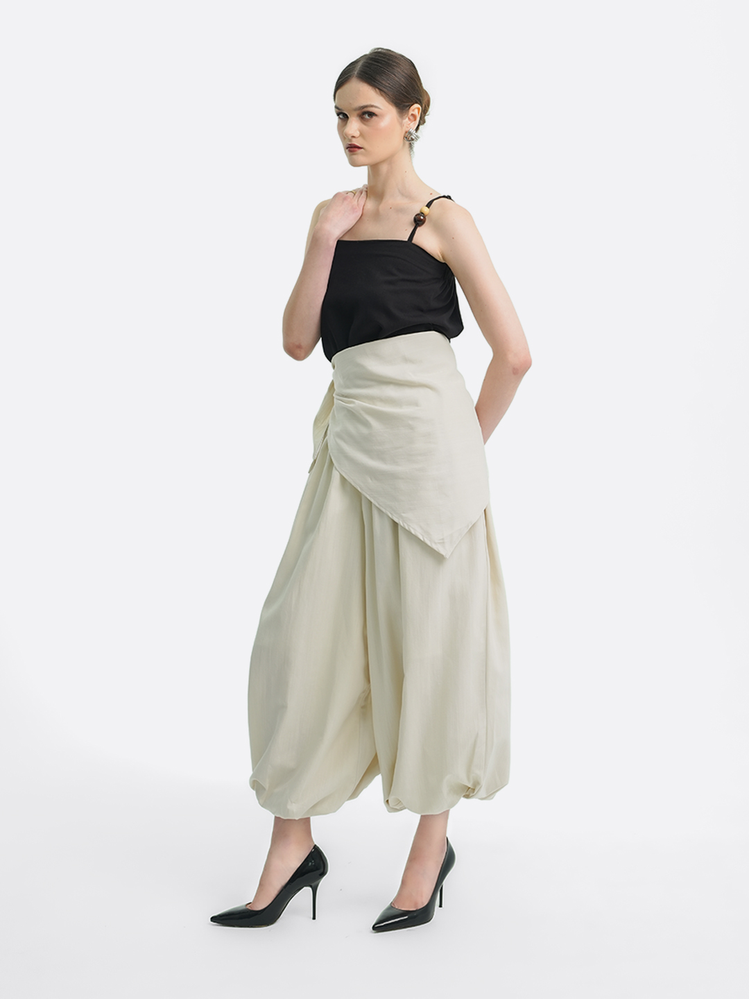 Layering Balloon Scarf Linen