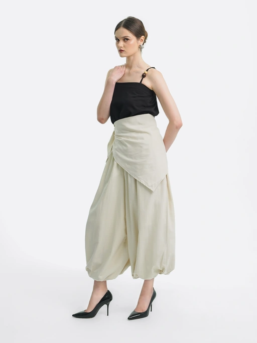 Layering Balloon Scarf Linen