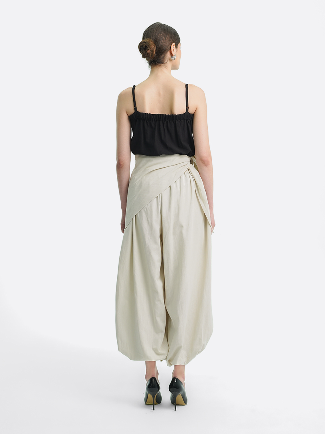 Layering Balloon Scarf Linen