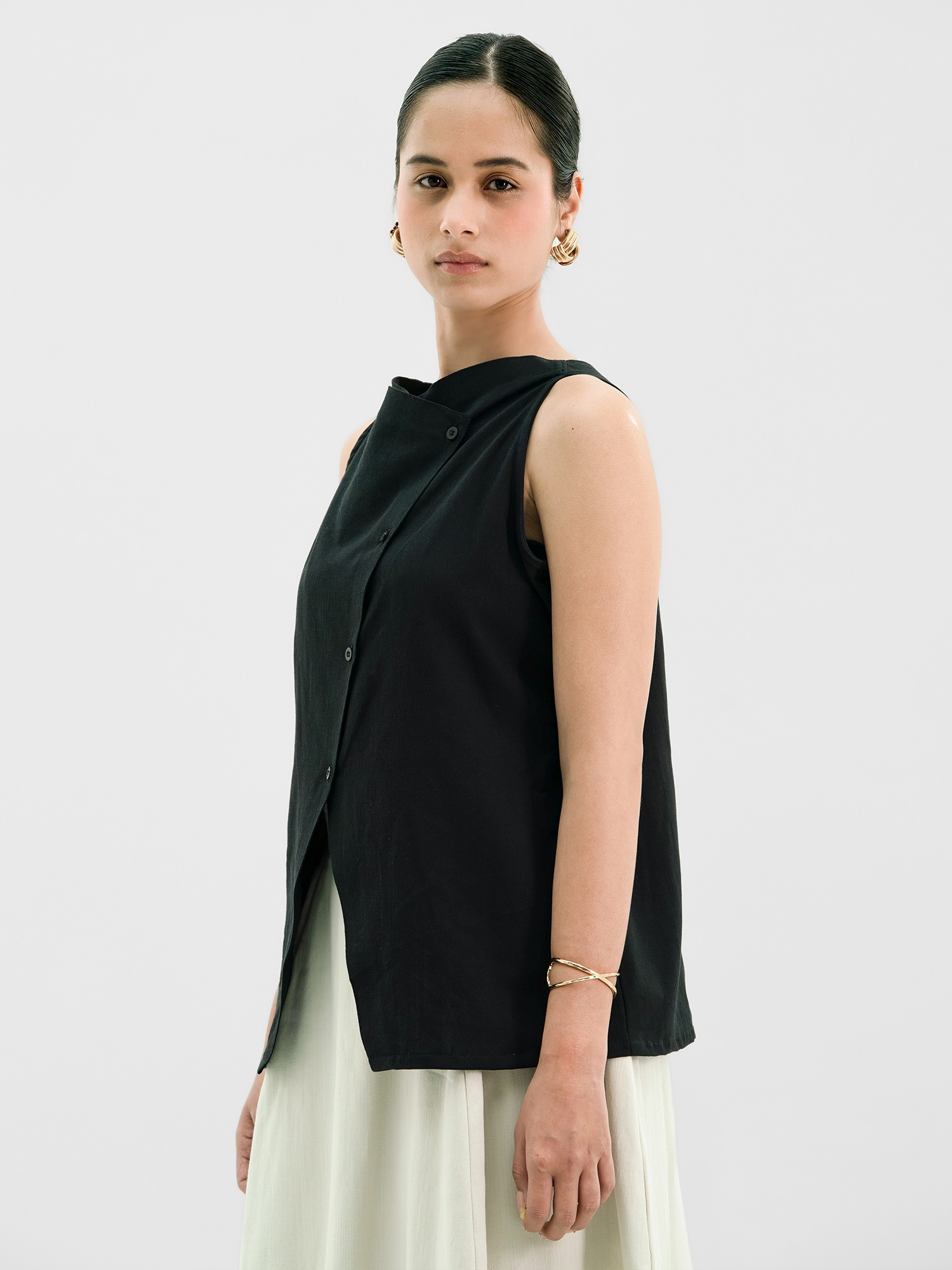 Reverse Linen Tank
