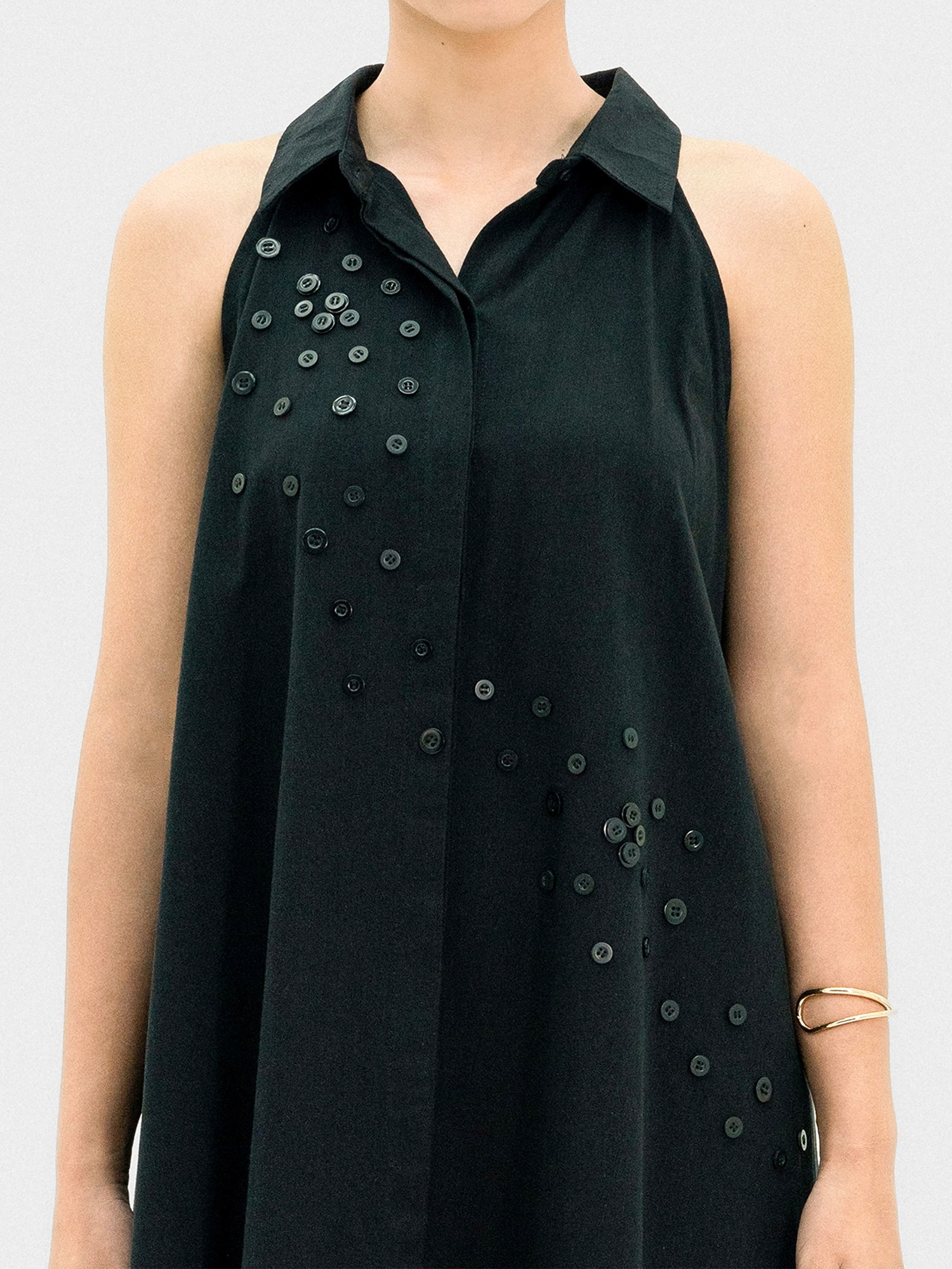 Spread Button Dress