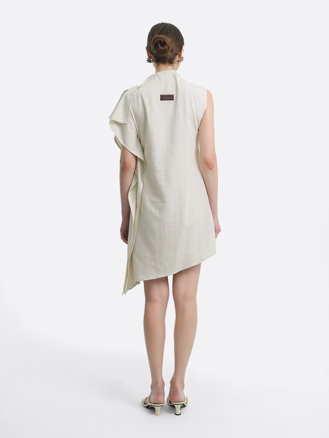Asymmetric Shoulder Dress