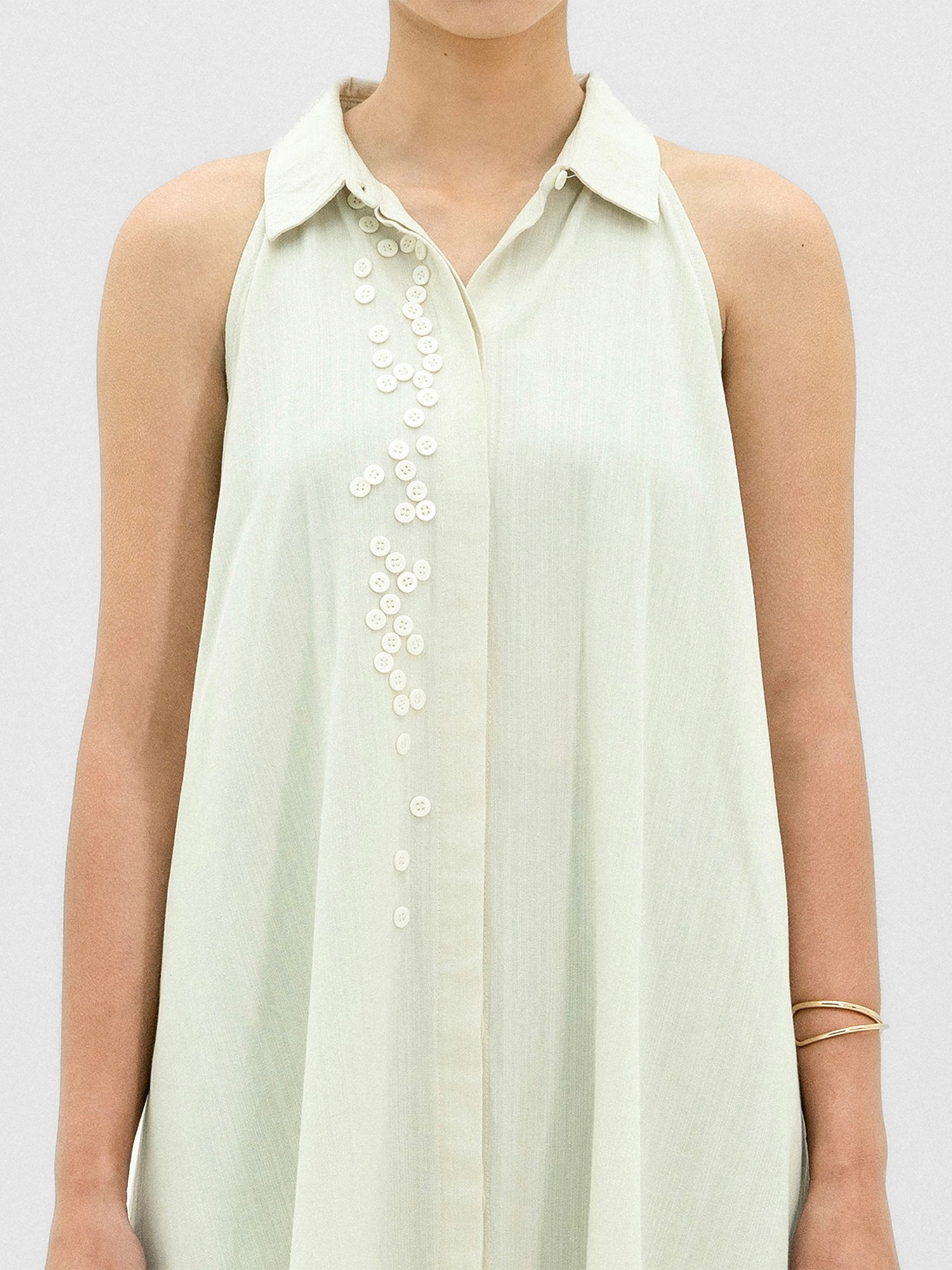 Spread Button Dress