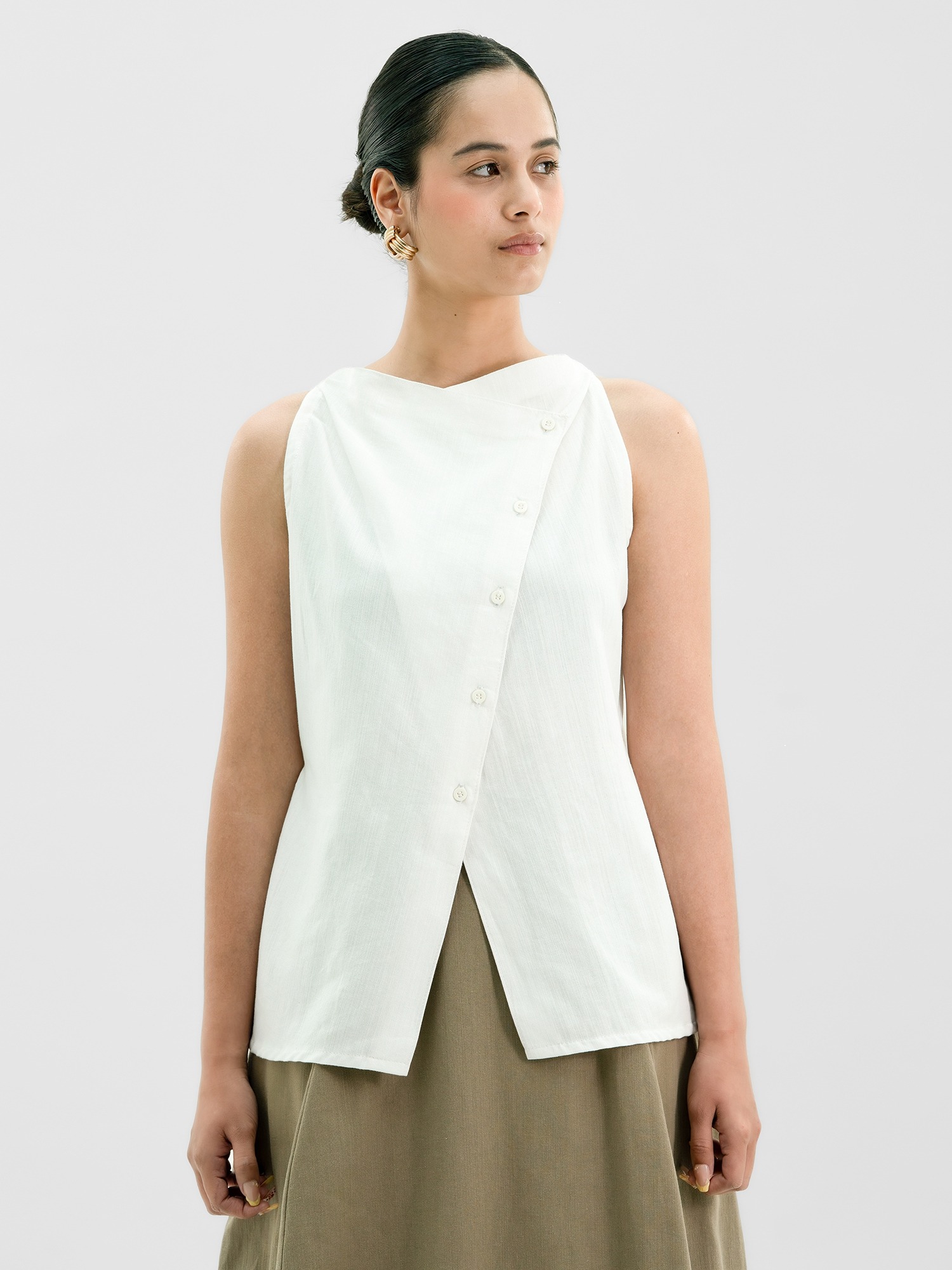 Reverse Linen Tank