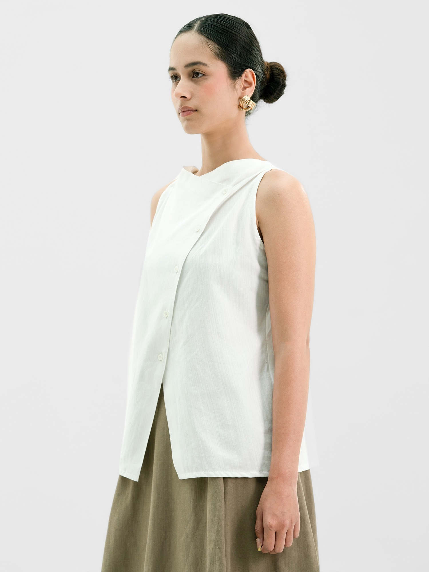 Reverse Linen Tank