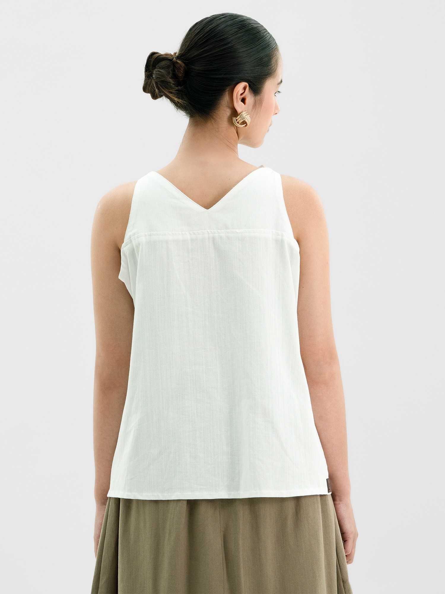 Reverse Linen Tank