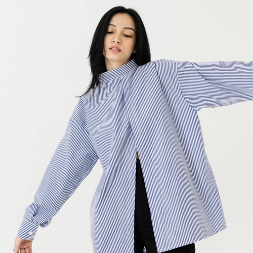 Image of two ways stripe shirt | shopinkae