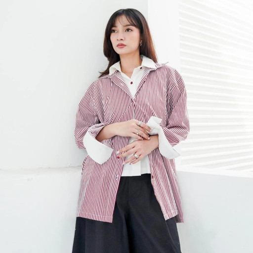 Image of Duo Form Shirt I Kemeja Layer I Shopinkae