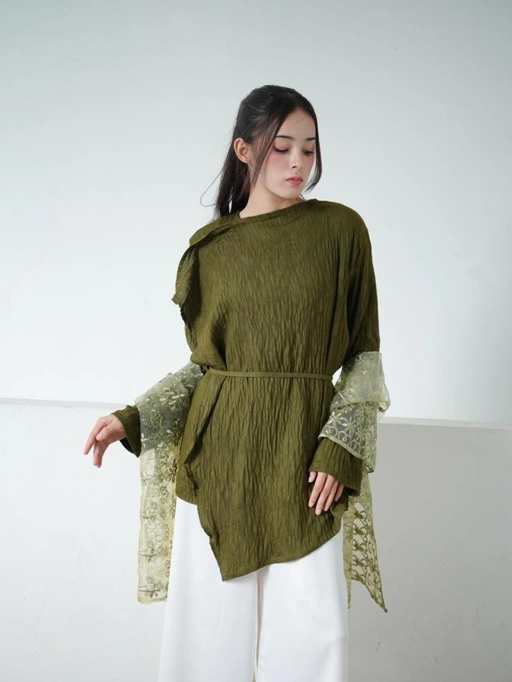 Image of Flow Blouse I Asymmetric Blouse | Atasan Wanita I Raya Series