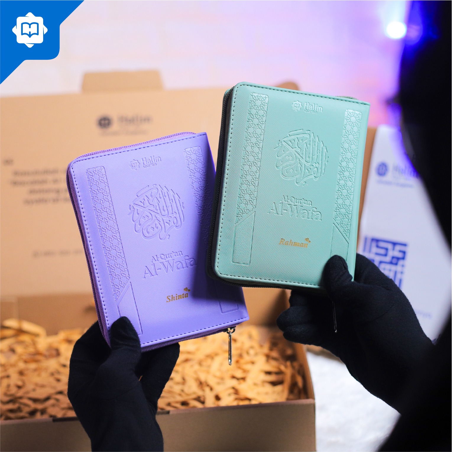 Bundling Mushaf Al Quran Al Wafa A6 Pocket 2 pcs Box Exclusive Free Custom Nama