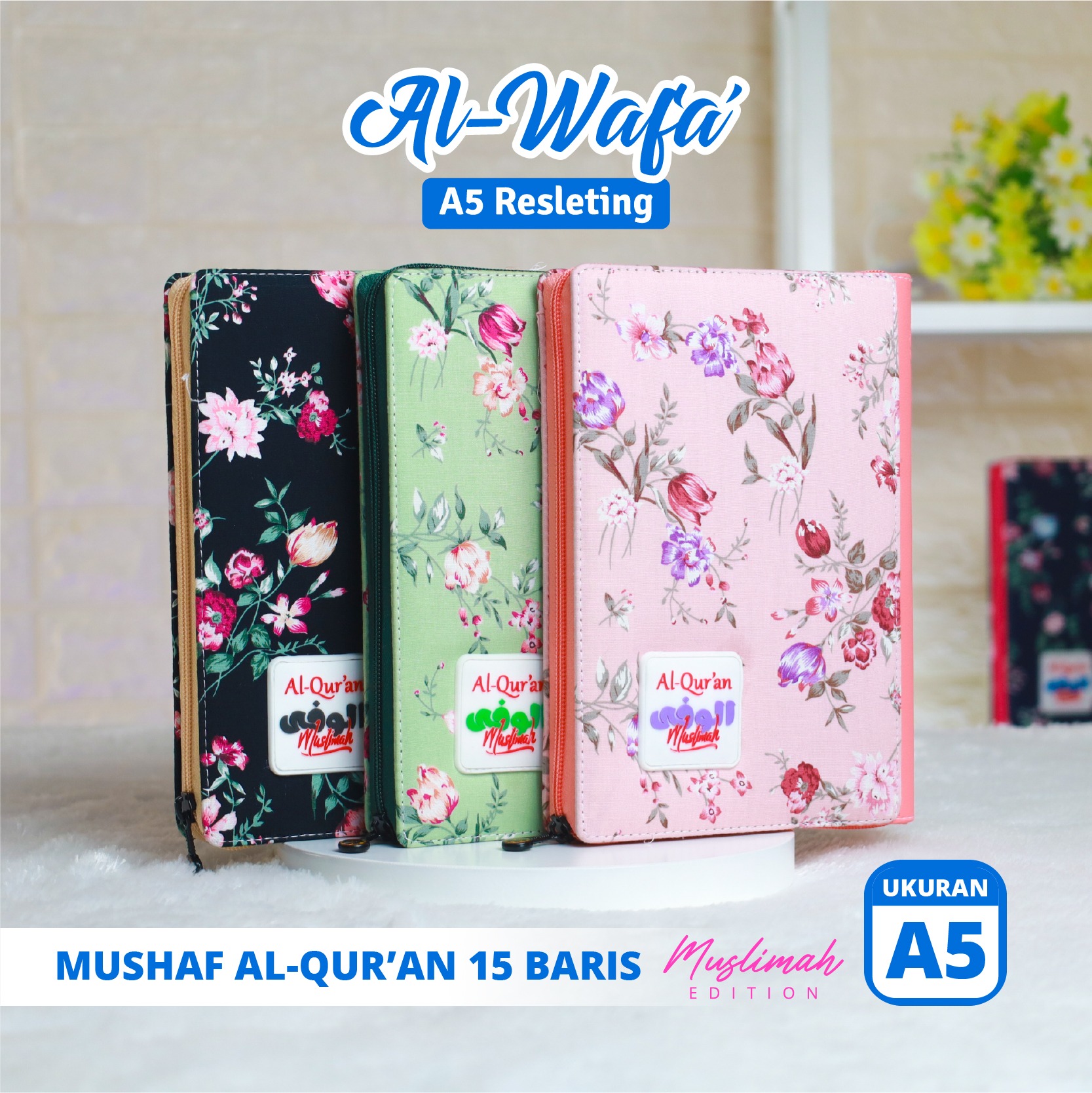 Mushaf Al Quran Al Wafa Muslimah A5 Resleting