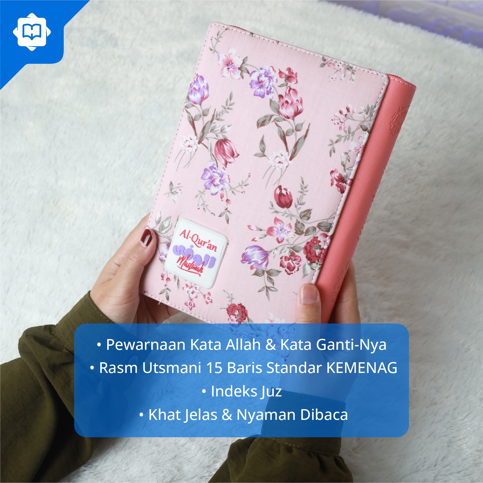 Mushaf Al Quran Al Wafa Muslimah A5 Resleting