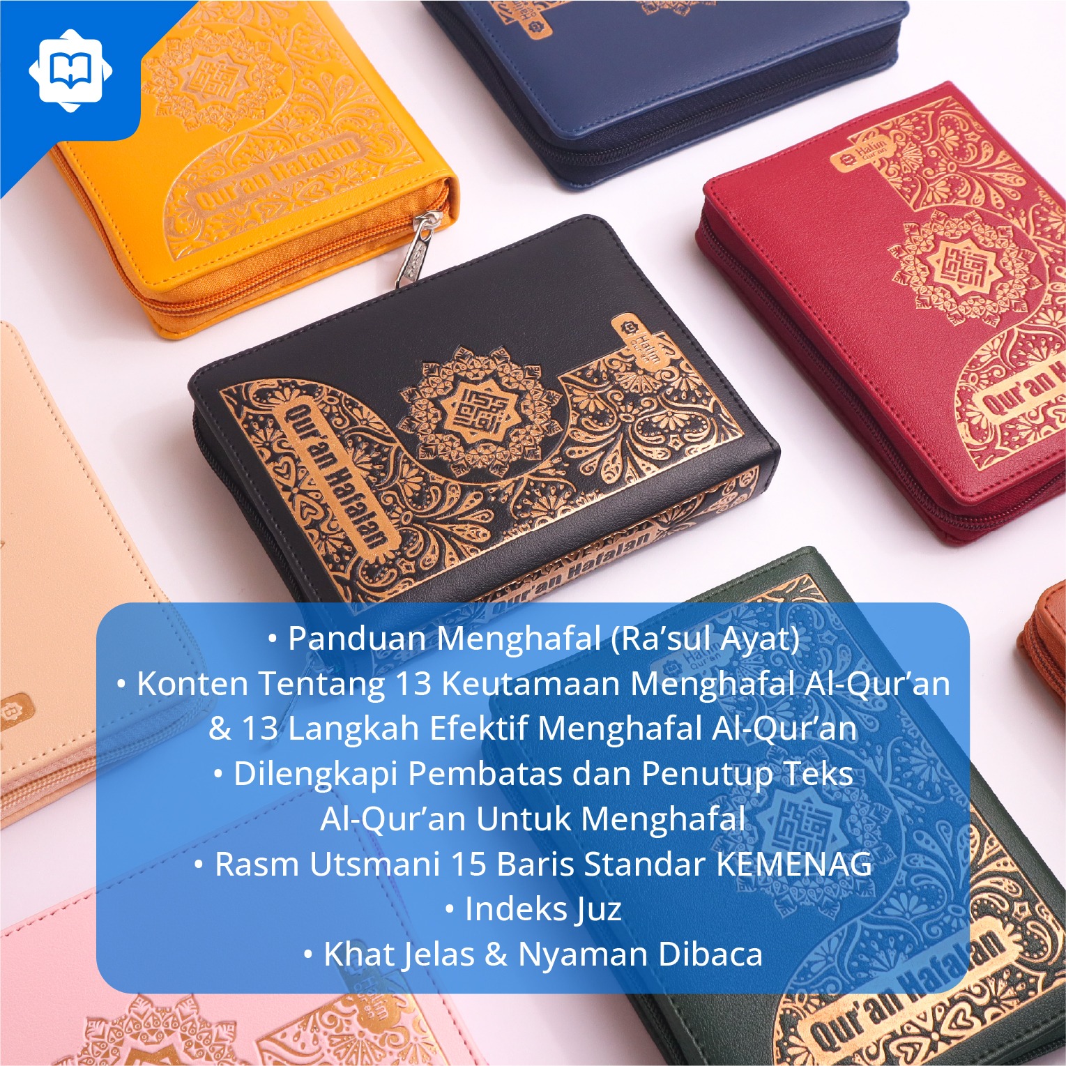 Al Quran Hafalan A6 Resleting Batik