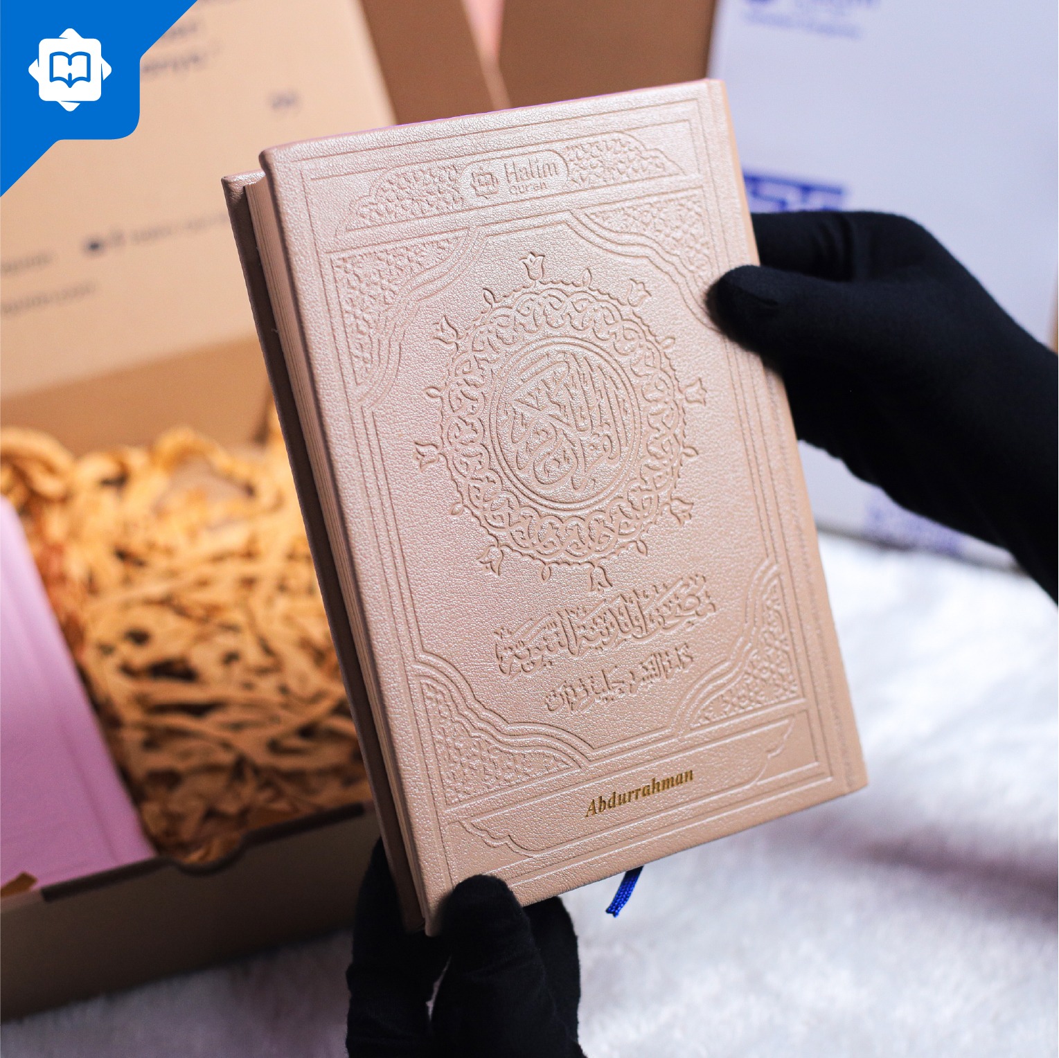 Bundling Mushaf Al Quran Madinah Huzaifi A5 2 pcs Box Exclusive Free Custom Nama