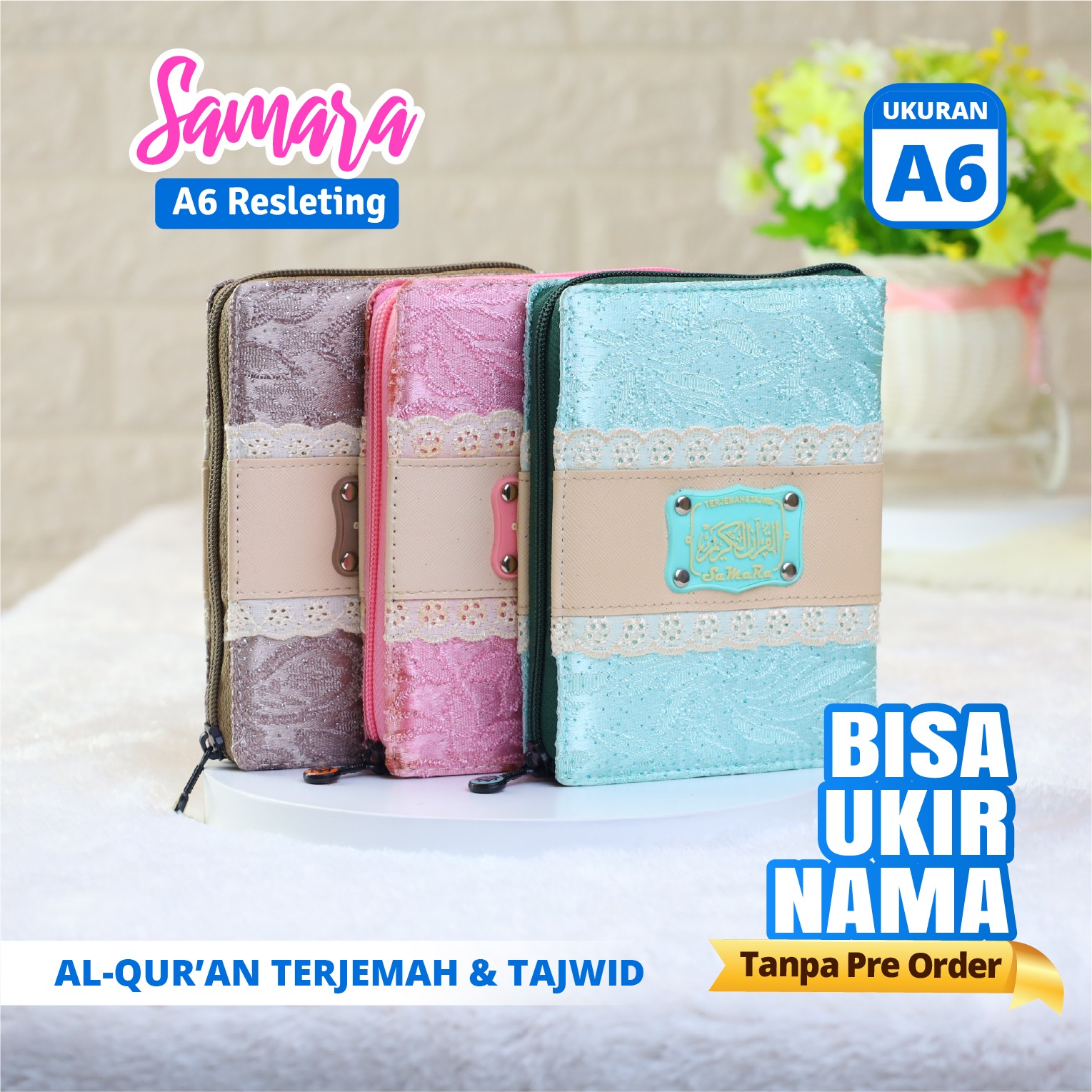Al Quran Terjemah Tajwid Samara A6 Resleting