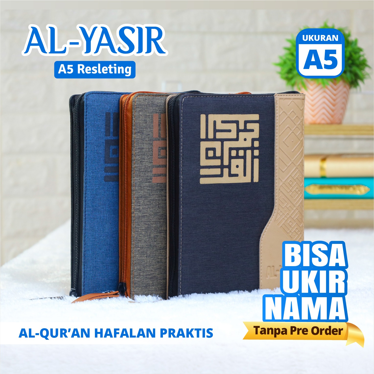 Mushaf Al Quran Al Yasir Hafalan A5 Resleting