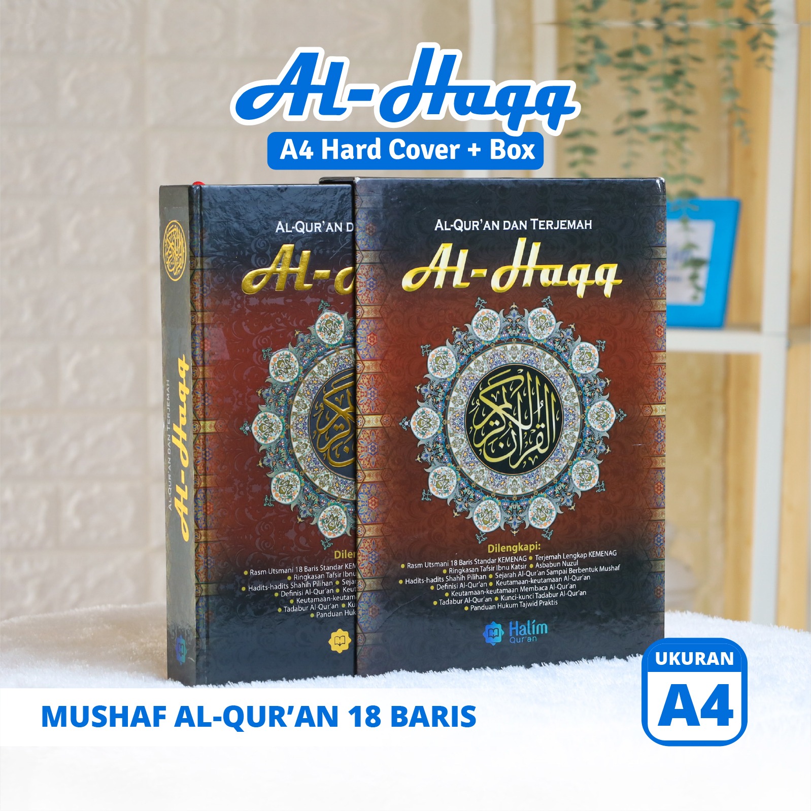 Al Quran Terjemah Besar Al Haqq A4 Hard Cover Box