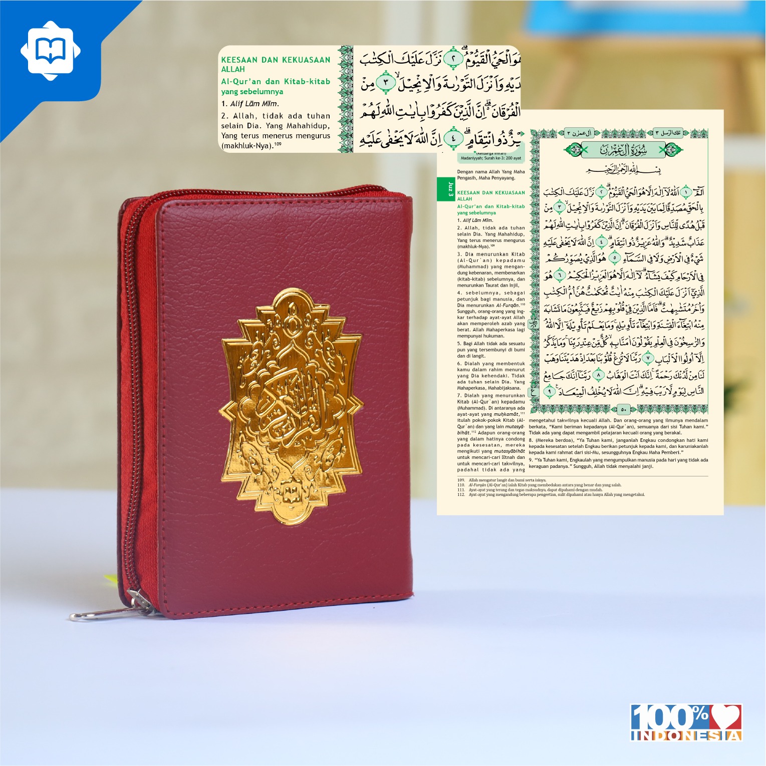 Al Quran Terjemah Al Halim B7 Rubu HVS Resleting