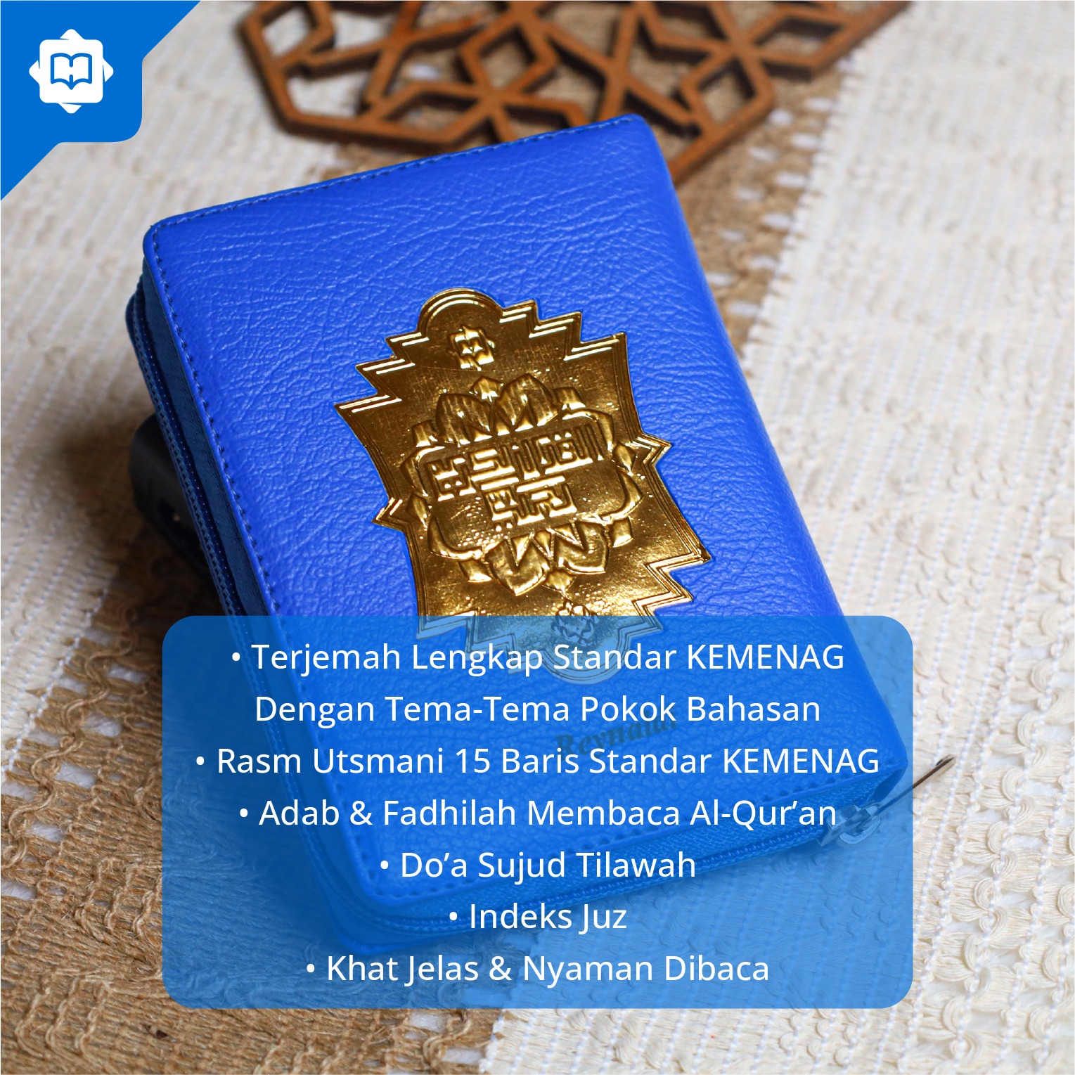 Al Quran Terjemah Al Halim B7 Rubu HVS Resleting