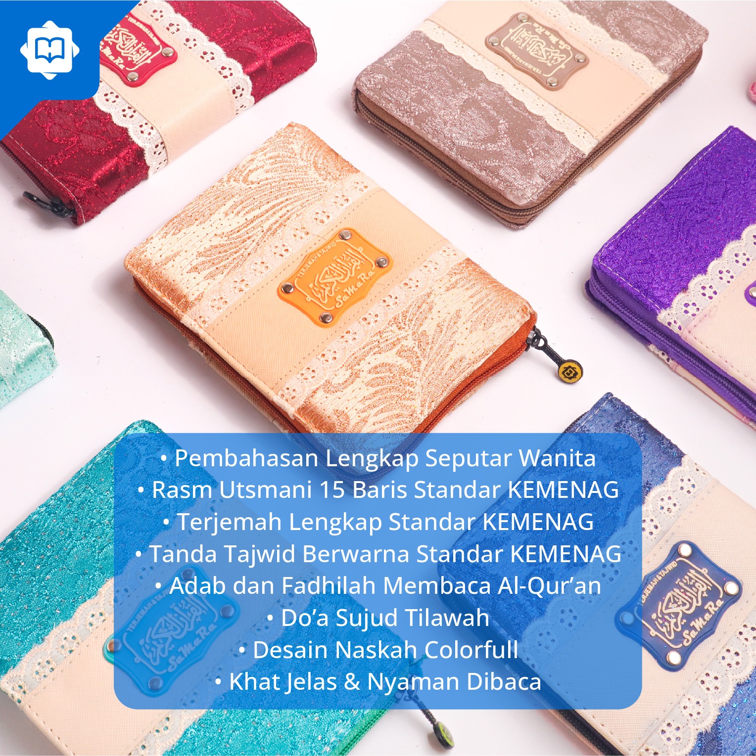 Al Quran Terjemah Tajwid Samara A6 Resleting