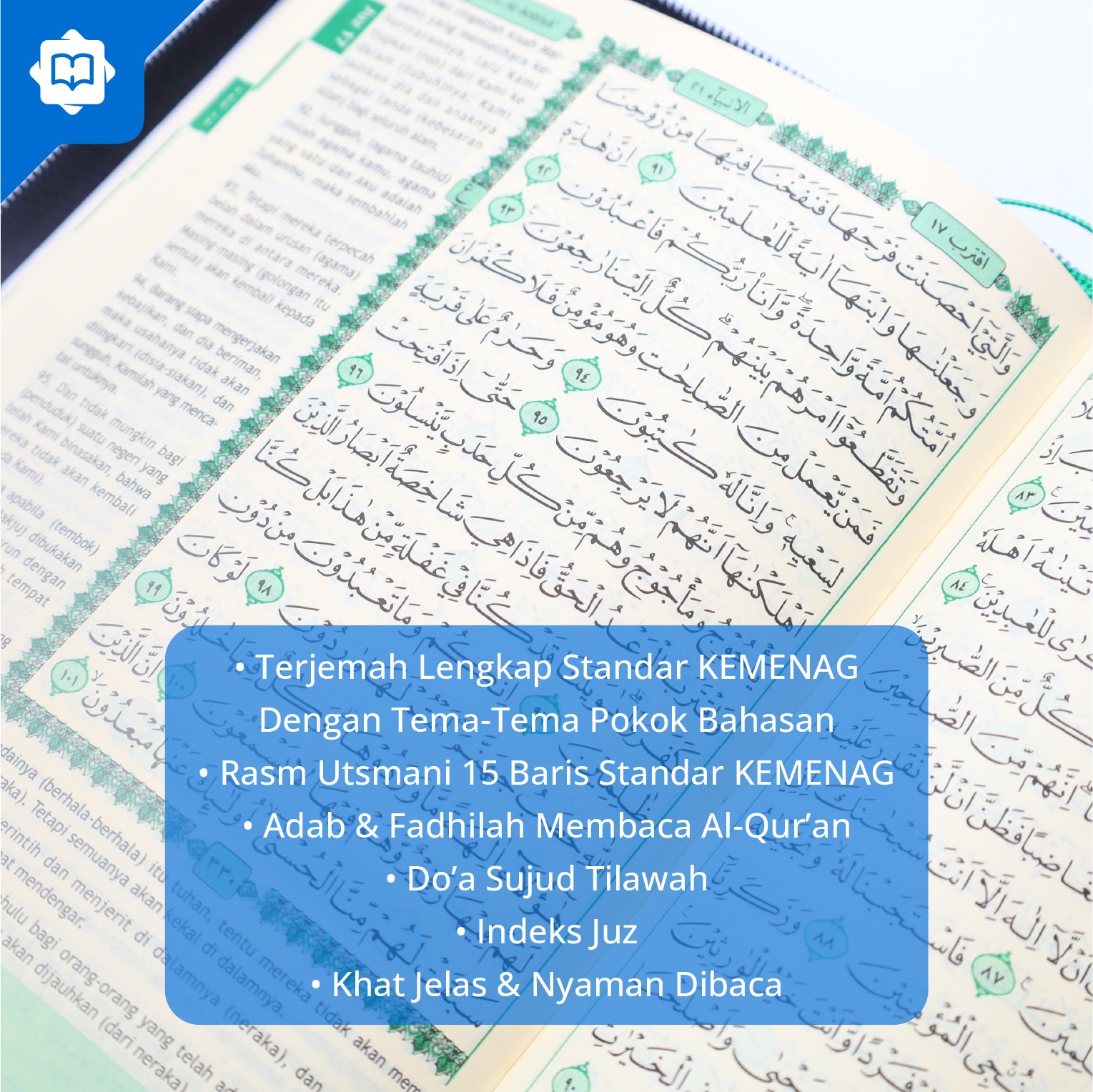 Al Quran Terjemah Al Halim B7 Rubu QPP Resleting