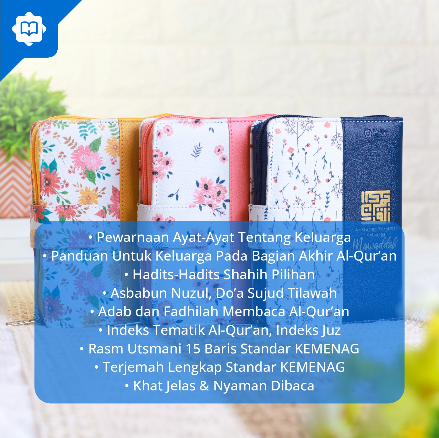 Al Quran Terjemah Edisi Keluarga Mawaddah A6 Resleting