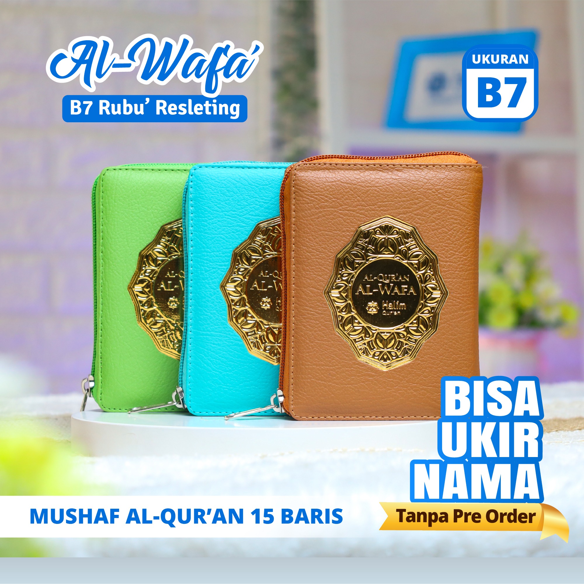 Mushaf Al Quran Al Wafa Rubu B7 Resleting