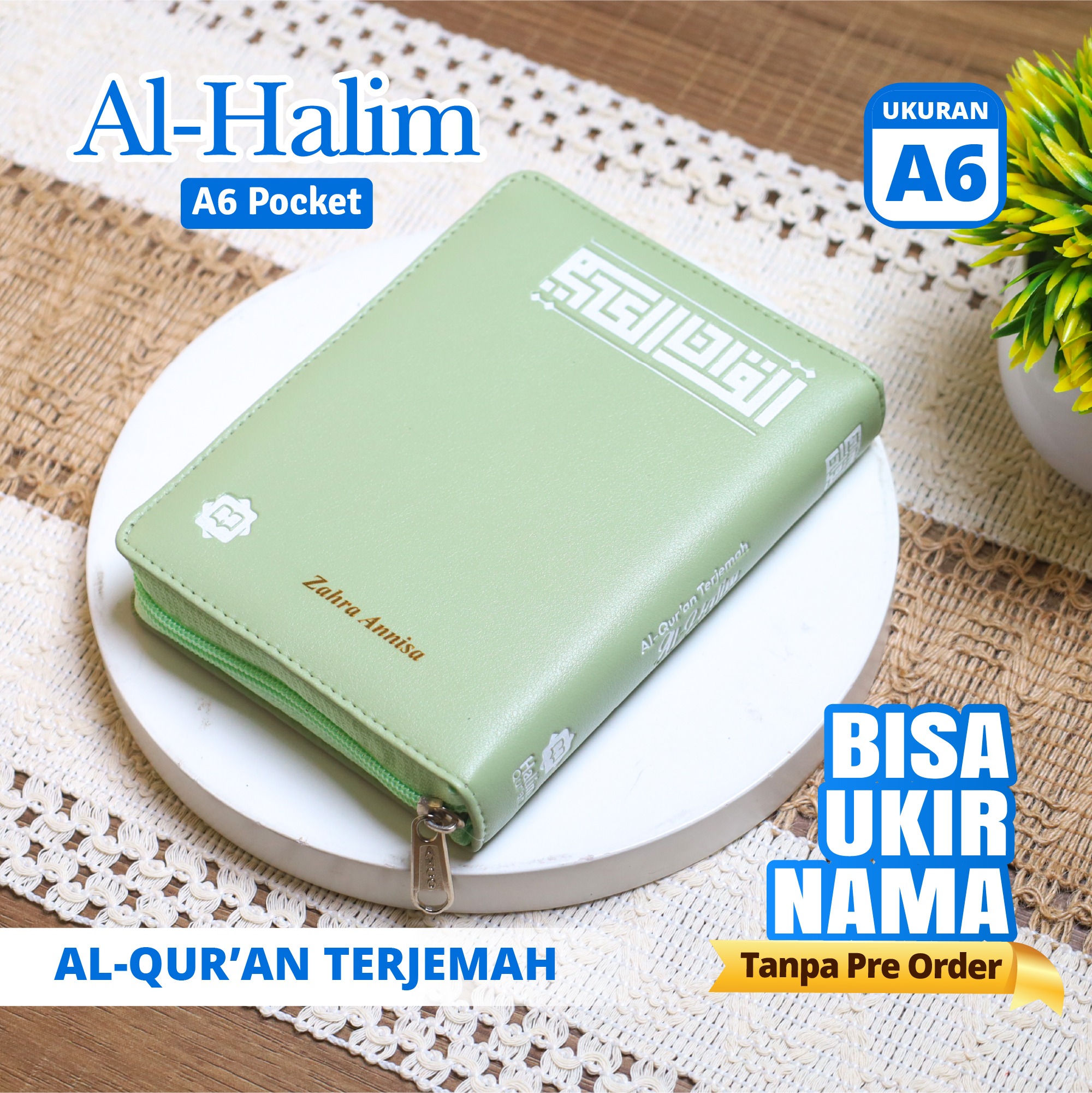 Al Quran Terjemah Al Halim A6 Pocket Resleting