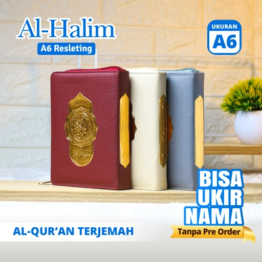 Image of AL-QUR’AN TERJEMAH AL-HALIM RESLETING A6 UKURAN SEDANG DENGAN COVER YANG KASUAL