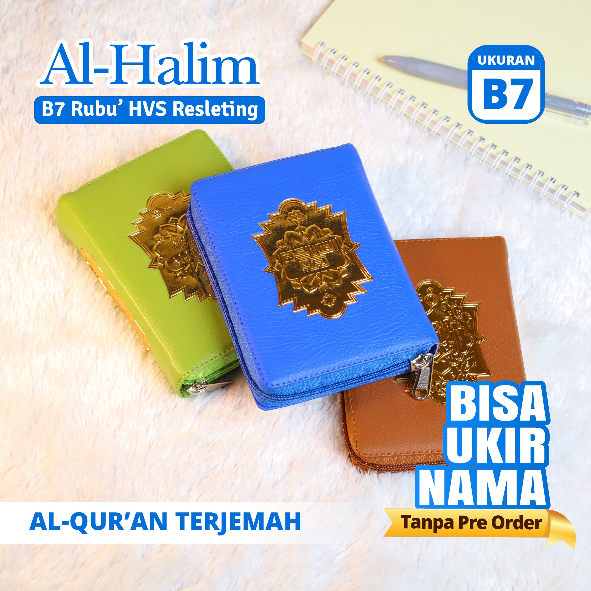 Al Quran Terjemah Al Halim B7 Rubu HVS Resleting