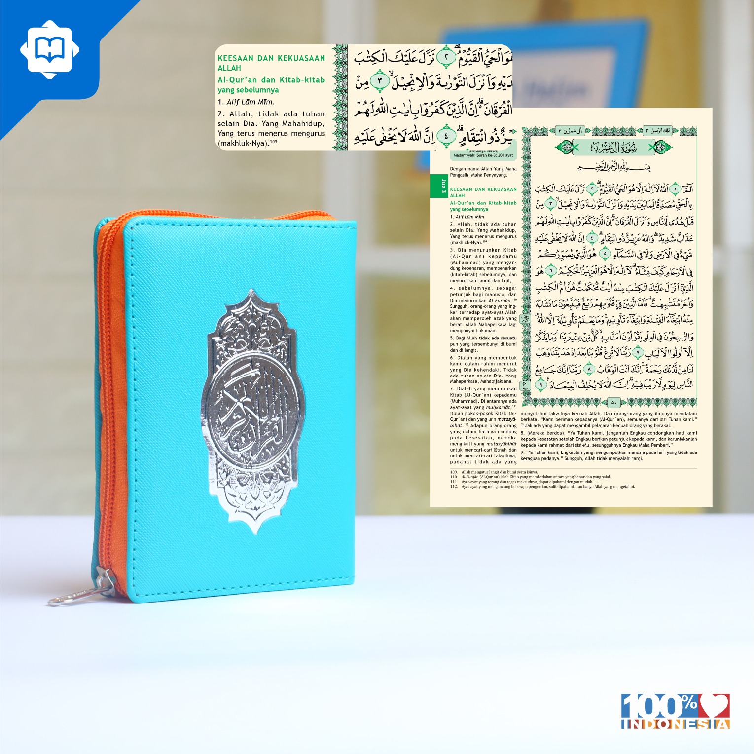 Al Quran Terjemah Al Halim B7 Rubu QPP Resleting Colorfull Edition
