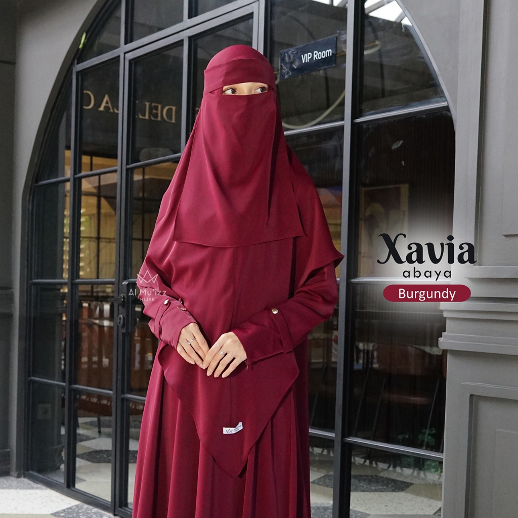 Hijab Almuizz - Xavia French Khimar Nonped Hijab Instan Syari