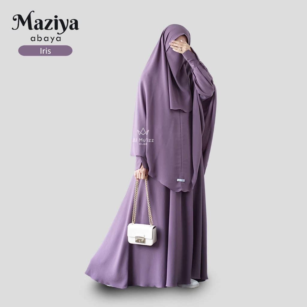 Hijab Almuizz - Maziya Abaya  Dress Gamis Polos Syari Outfit Umroh Haji (ABAYA ONLY)