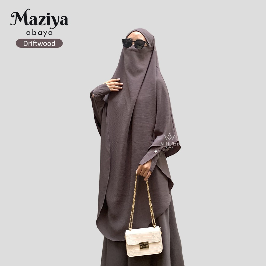 Hijab Almuizz - Maziya French Khimar Nonped Hijab Instan Syari