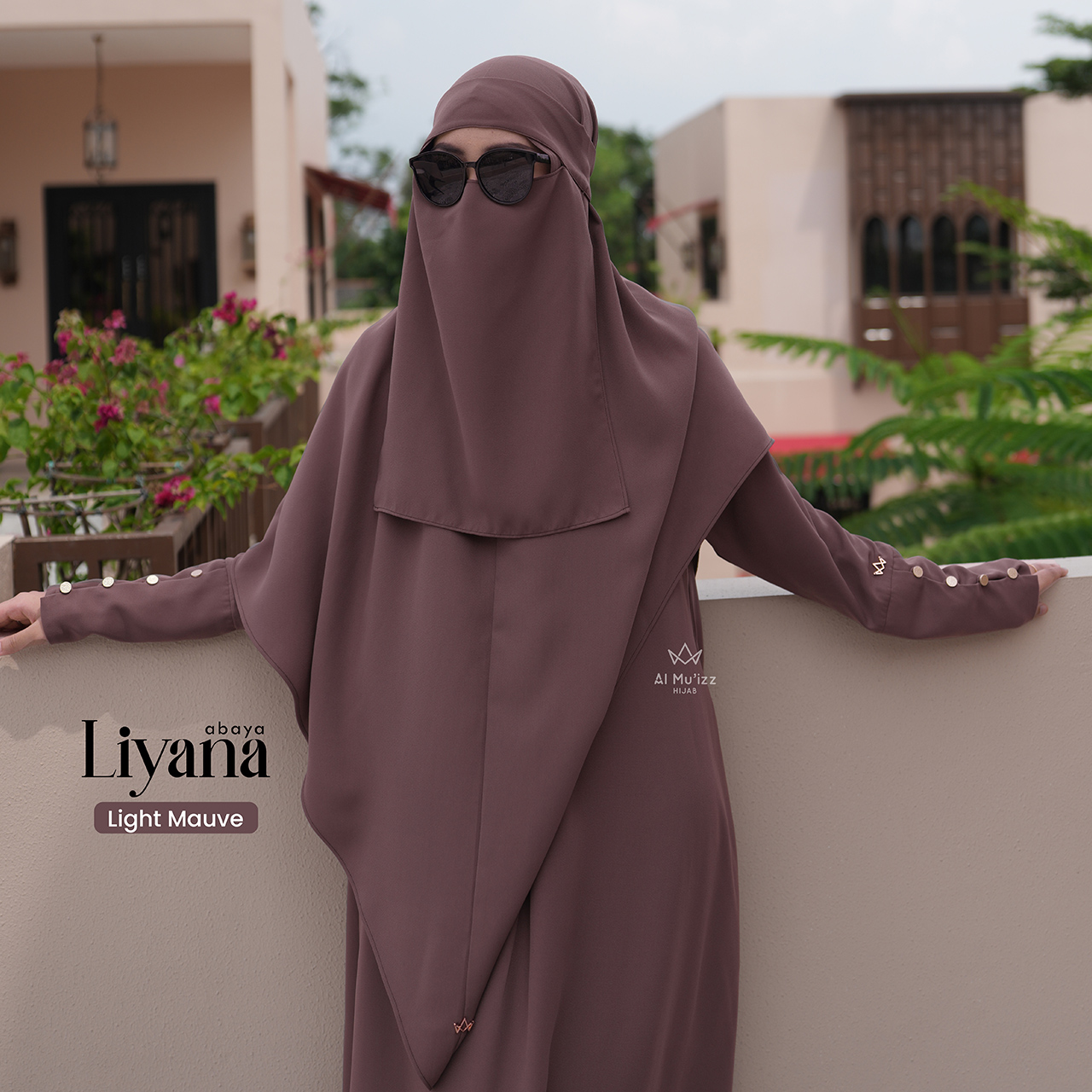 Hijab Almuizz - Liyana French Khimar Nonped  Free Cadar (Khimar Only)