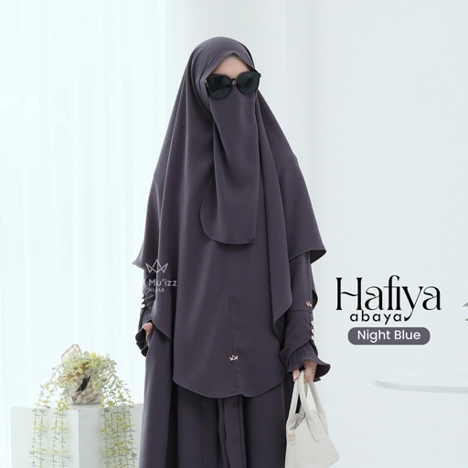 Image of Hijab Almuizz - Hafiya Khimar Bandana French Khimar Non Ped Free Cadar Tali