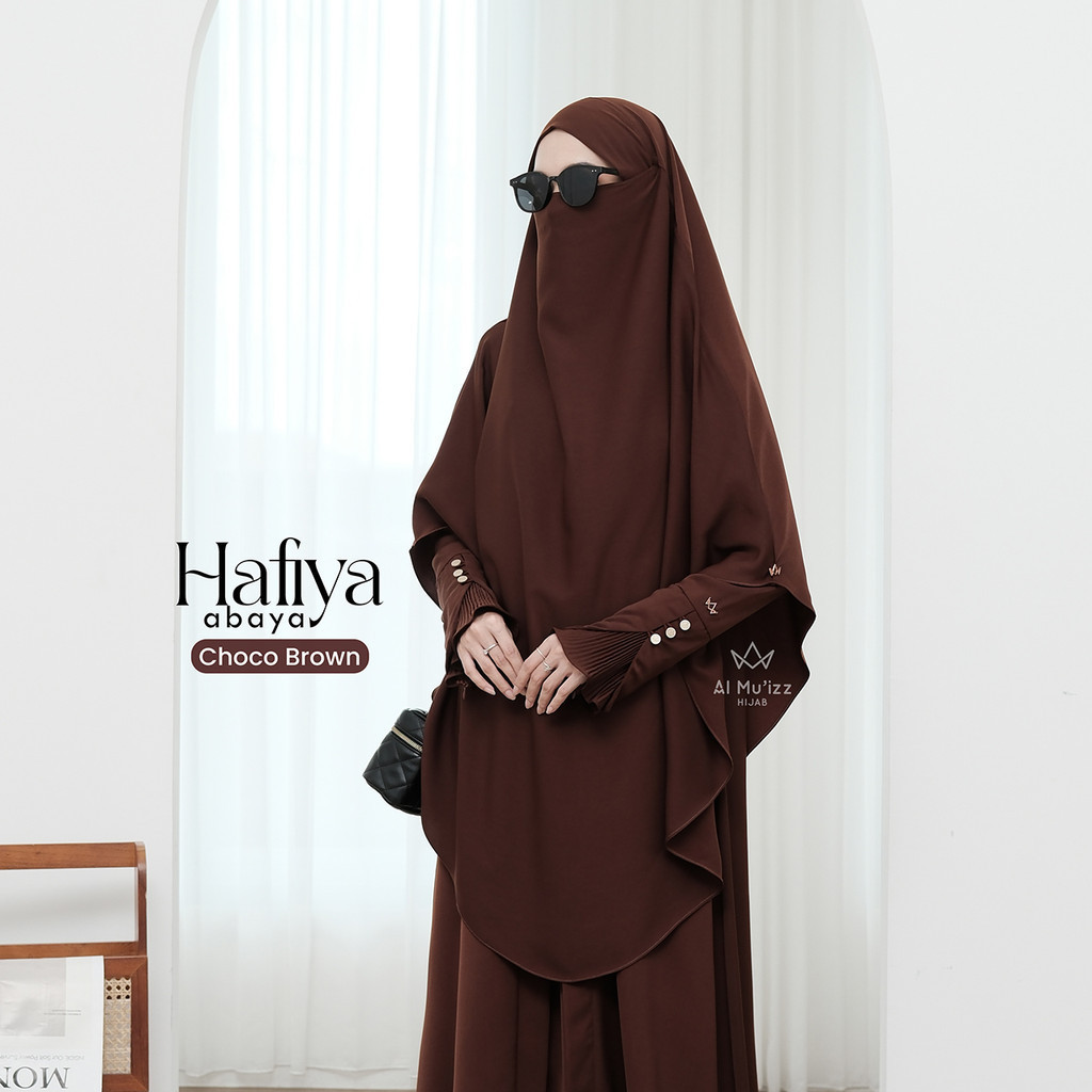 Hijab Almuizz - Hafiya Khimar Bandana French Khimar Non Ped Free Cadar Tali