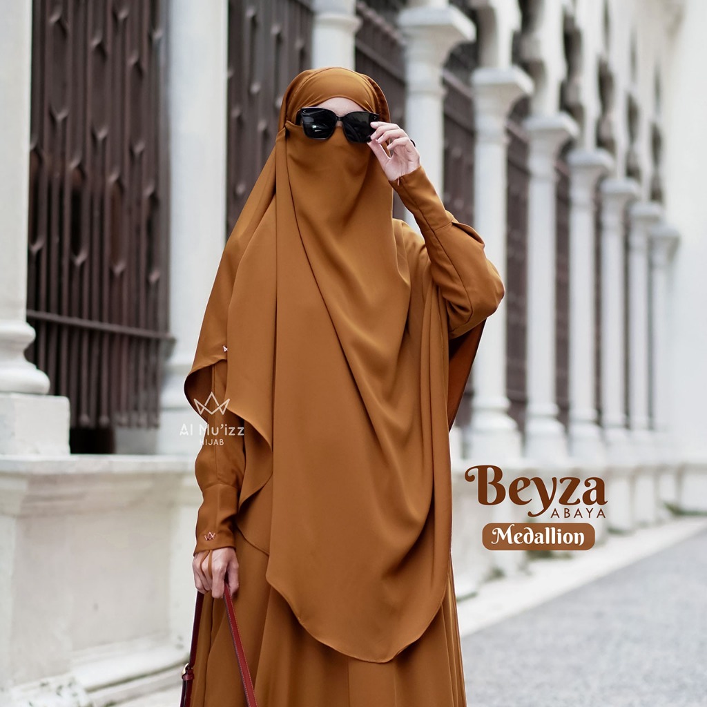 Hijab Almuizz - Beyza French Khimar Nonped Hijab Instan Syari